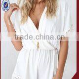 Chic Cream Lily Playsuit Custom Printing One Piece Jumpsuit Sex Jumpsuit thumbnail-1