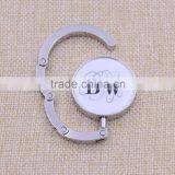 Foldable Metal Purse Hanger/round Purse Hook With Logo Wholesale thumbnail-4