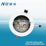 High Lumen Movable Ceiling Light Fixture 5W Antiglare Round Ceiling Light Restaurant Ceiling Light