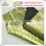 high quality gold stamping foil fabric for girl legging/ fitting fabric
