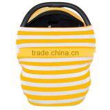 New Coming OEM Service Personalized Foldable Cuddle Soft Yellow Chevron Baby Carrier Cover thumbnail-1