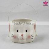 Ceramic Hanging Decoration With Bunny Design