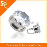 TP01055 Surgical Steel Artificial Zircon Ear Tunnel Fine Jewelry thumbnail-4
