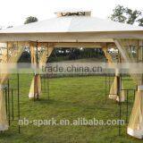 3x3m metal panel star-design garden gazebo