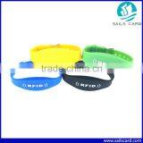Cheap 13.56MHz 14443A Tag Silicone Rugged Durable Wristband