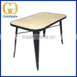 Outdoor Metal With Marble-imitated Dining Restaurant Table thumbnail-1