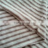 knit cotton stripe towel fabric
