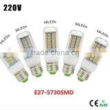 E27 220V LED Lamp SMD5730 24LEDs 36LEDs 48LEDs 56LEDs 69LEDs 81LEDs 89LEDs Lamparas LED Light Bulb Christmas Chandelier Lights
