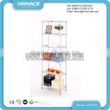 Easy Assemble Home Storage Steel Chrome Wire Shelf thumbnail-2