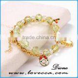 Cute Cool Women Fashion Christmas Beads Glass Crystal Bracelet Chain thumbnail-3