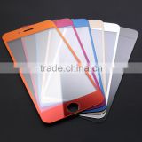 New Arrival 0.33MM 2.5D 9H Full Screen Colorful Mirror Surface Tempered Glass Screen Protector for iPhone 6