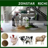 Factory direct sale high output animal feed processing equipment / cattle feed making line