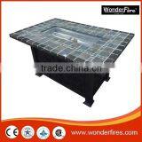 Outdoor Fire Pit Table/patio Heater/SUS Burner Ststem/Fire Glass/lava Rock/ball Valve/regulator