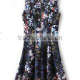 Multicolor Colorful Condole Belt Cross Back Square Neck Dress Summer Dresses for Women thumbnail-3