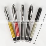 High end carbon fiber pen metal gift pen with carbon fiber pen