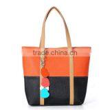 Splice Contrast Color Ladies Tote Bag(BCC034)