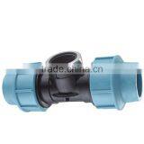 High Quality Water Supply pp Compression Fitting Female Tee
