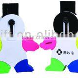 Snowman Shape Highlighter Set With 4 Color Pens thumbnail-1