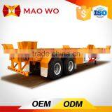 3 Axles Unique Flatbed 40ft/20ft Skeleton Container Semi Trailers For Sale thumbnail-1
