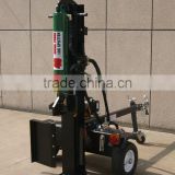 New type hydraulic vertical wood log splitter used in the wooden construction