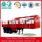 Chinese Factory Farm Truck Trailer Livestock Semi Trailer for Sale(Giving Trailer Parts) thumbnail-1