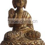 Ethnic Golden Color Finish Brass Resting New Latest Buddha Statue thumbnail-1
