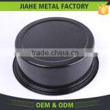 Black Round Enamel Roaster Pan Kitchen Cookware Set thumbnail-3