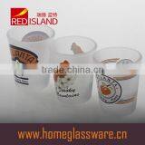 50ml Frosted Liquor Glass Cup With Decal Customized Logo thumbnail-1