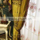 European Luxury Royal Style Soft Chenille Jacquard Tulle Voile Door Window Panel Curtain Drape thumbnail-5