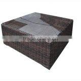 All Weather Wicker Rattan Patio Coffee Table thumbnail-1