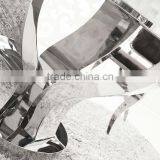 Hot Design Modern Stainless Steel Hotel Table With Marble Hotel Console Table Set thumbnail-6