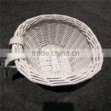 Cheap Round Pink Wicker Bike Basket thumbnail-4