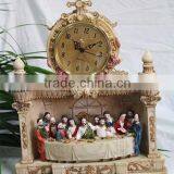 Religious Theme The Last Supper Jesus Statue Table Clock thumbnail-2