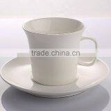 Bone China Gold Rim Tea Cup and Saucer thumbnail-5