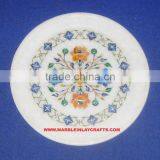 Inlay Marble Plate, Marble Round Plate thumbnail-1