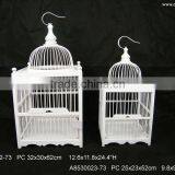 Small Cute Hanging Wood Birdcages thumbnail-1