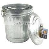 Zinc Metal Garbage Bin/Multifunctional Pet Food Container Zinc/Metal Storage Container/Cat/Dog Food Holder Cabinet thumbnail-1