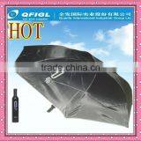 White Black Color Sweet Heart Design Wine Bottle Umbrella thumbnail-1