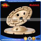 100mm Double Row Diamond Grinding Wheel 4" Abrasive Polishing Disc Concrete Granite Marble Double Cup Wheel thumbnail-4