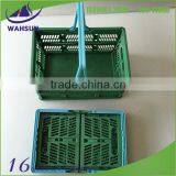 Square Folding Laundry Plastic Basket thumbnail-1