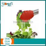 Stainless Steel Silicone Food Tongs Salad Serving Food Tongs Kitchen Tool Set thumbnail-1