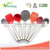WCE247F Premium Silicone Utensils Spoon Cooking Utensil Gadgets Set With S.S. Handle thumbnail-4
