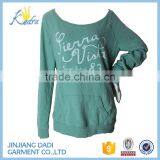 Lady Printing Round Neck Hoody thumbnail-1