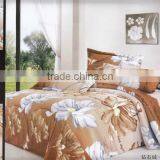 100%polyester Disperse Printed Jacquard Sun Flower Diamond Velvet Bedding Set thumbnail-1