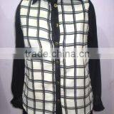 LADIES BLOUSE WITH GEORGETTE SLEEVES (Garment Stock Lots / Apparel Stock / Stocklots / Garment Apparel From India) thumbnail-3