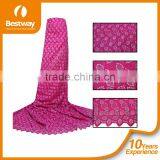 Bestwaytex Factory Price SL02009 Cotton Lace African Swiss Voile Lace Fabric With Stones thumbnail-1