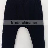 Handsome Baby Boys Embroidered Black Corduroy Cotton Inner Pants for Winter thumbnail-2