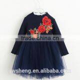 The New Autumn and Winter Children 's Clothing Girls' Long - Sleeved Lace Dress thumbnail-2