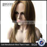 Cheap Cosplay Lady Curly Wig Women Gold Color Long Wavy 100% Heat Resistant Synthetic Fiber Wig thumbnail-1