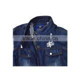Men's Cheaper Casual Jean Jacket With Cotton Sleeve thumbnail-3